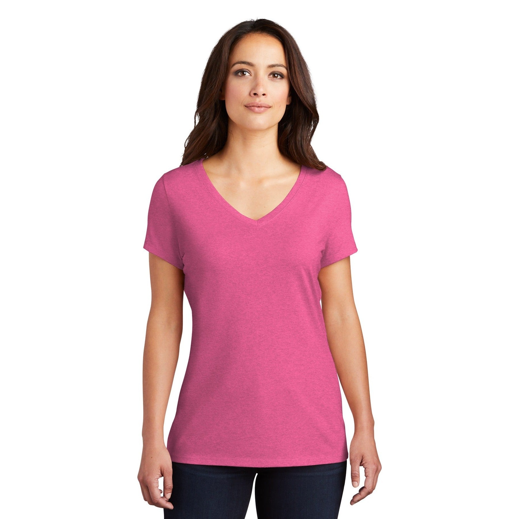 District-District® Women's Perfect Tri® V-Neck Tee. DM1350L-MedTech-5
